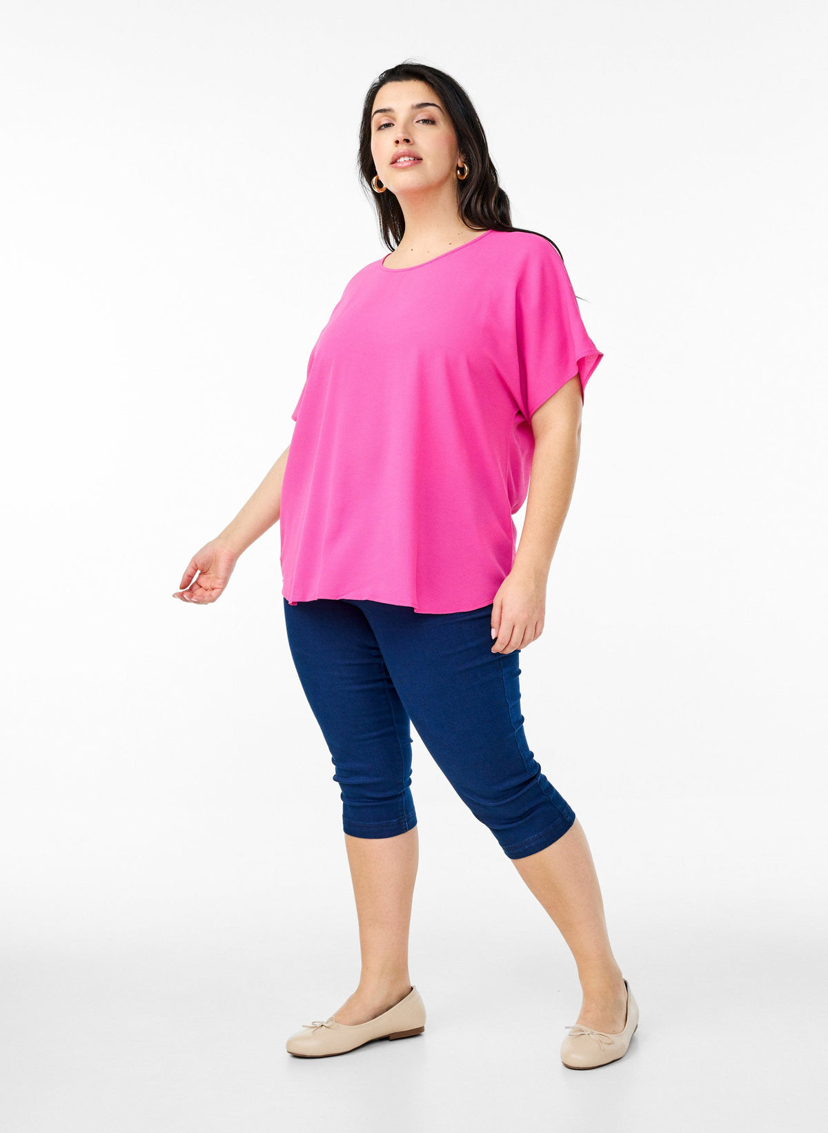 Zizzi Anni Blouse in Pink