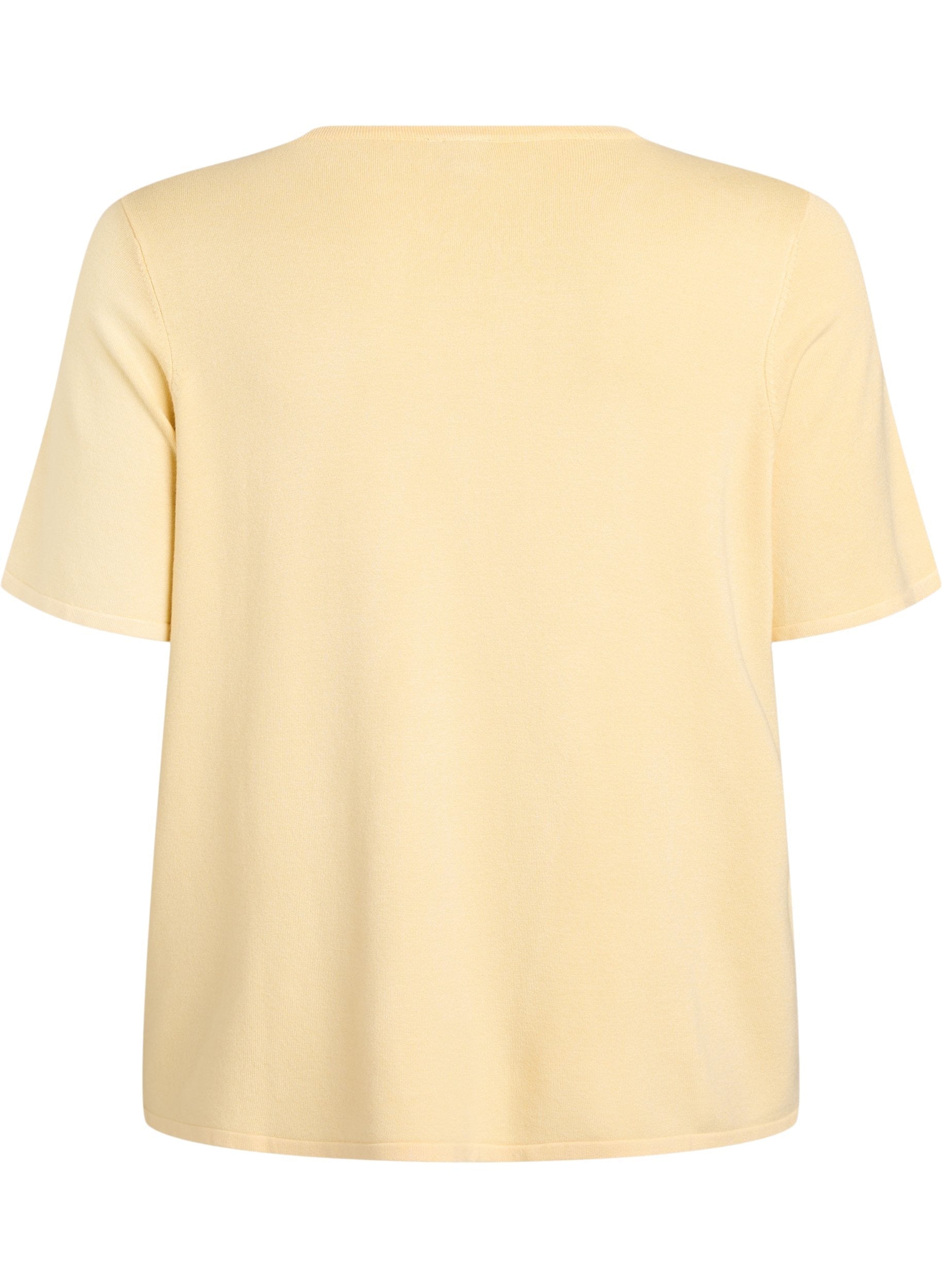 Zizzi Callie Knit Top in Sunlight 