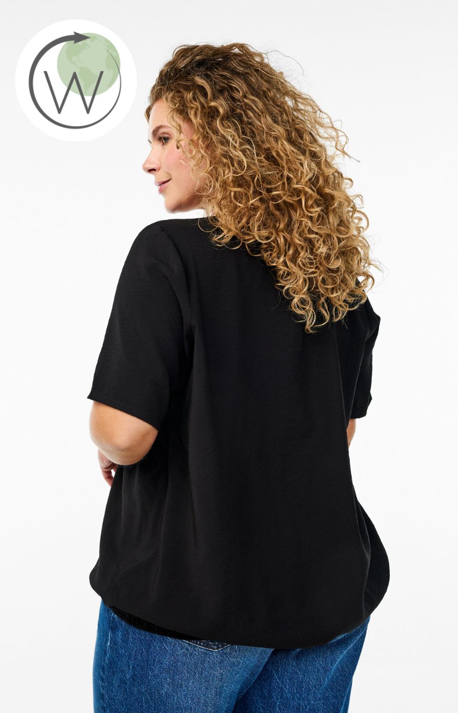 Zizzi Colly Blouse in Black