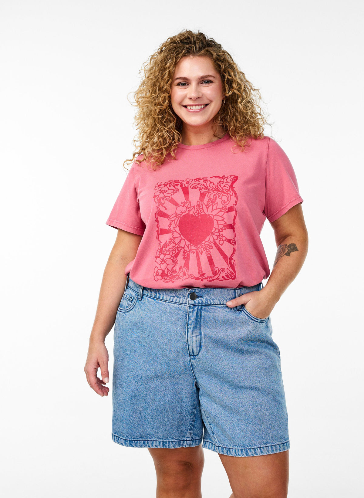 Zizzi Dami Denim Shorts