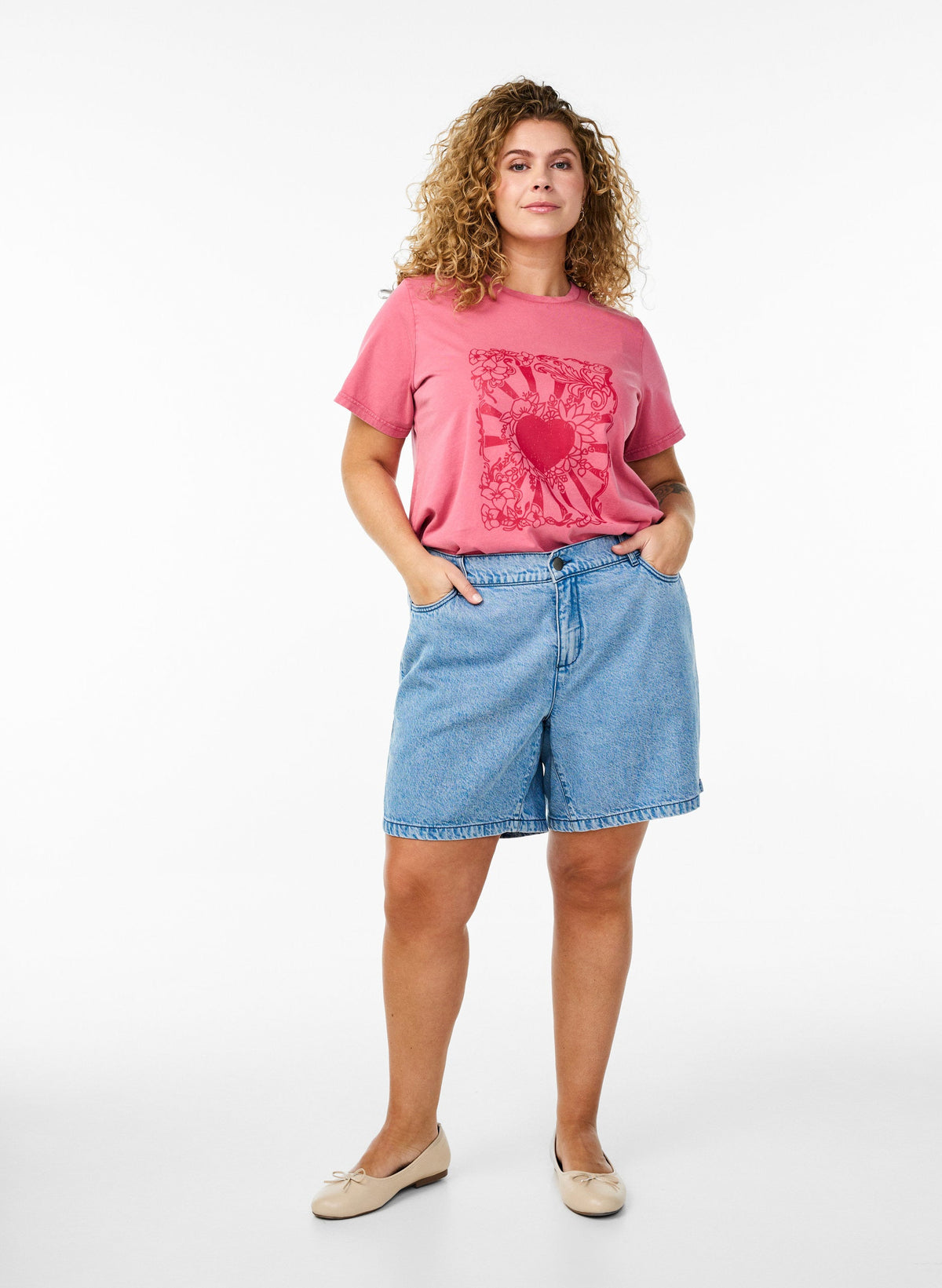 Zizzi Dami Denim Shorts