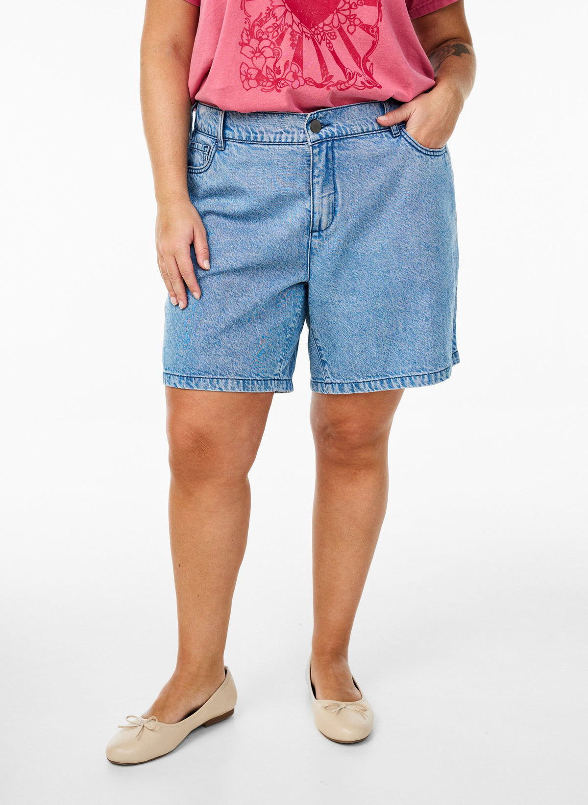 Zizzi Dami Denim Shorts