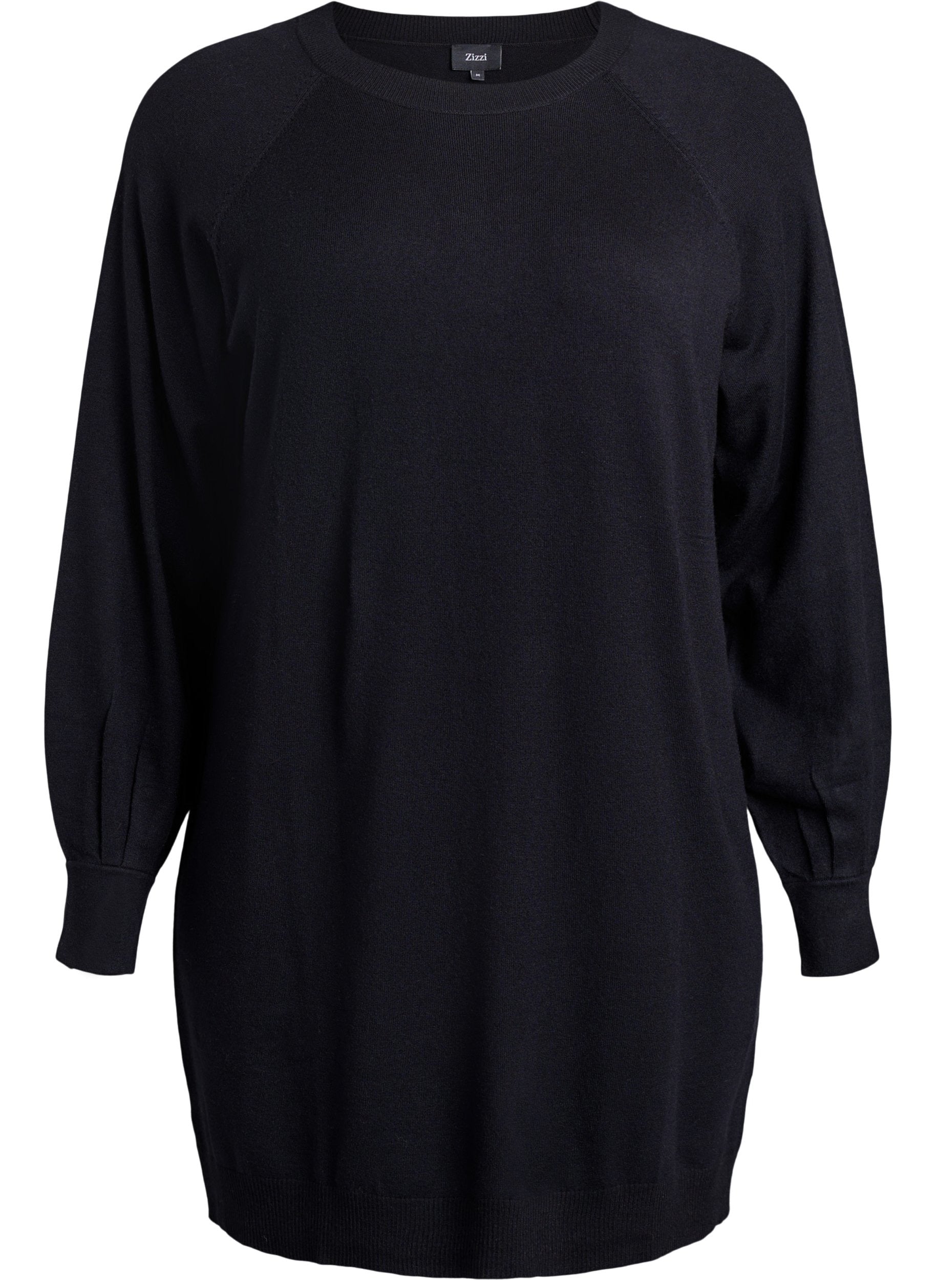 Zizzi Ella Knit Dress in Black