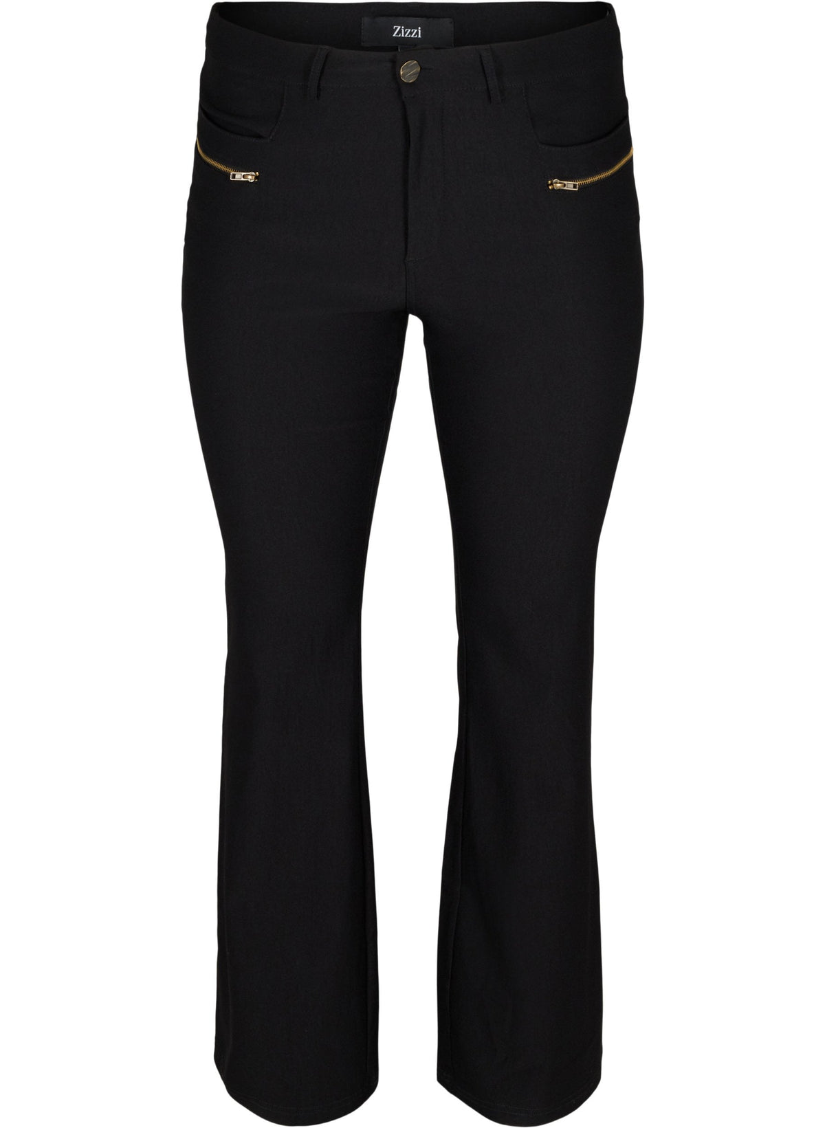 Zizzi Eva Bootcut Jeans in Black