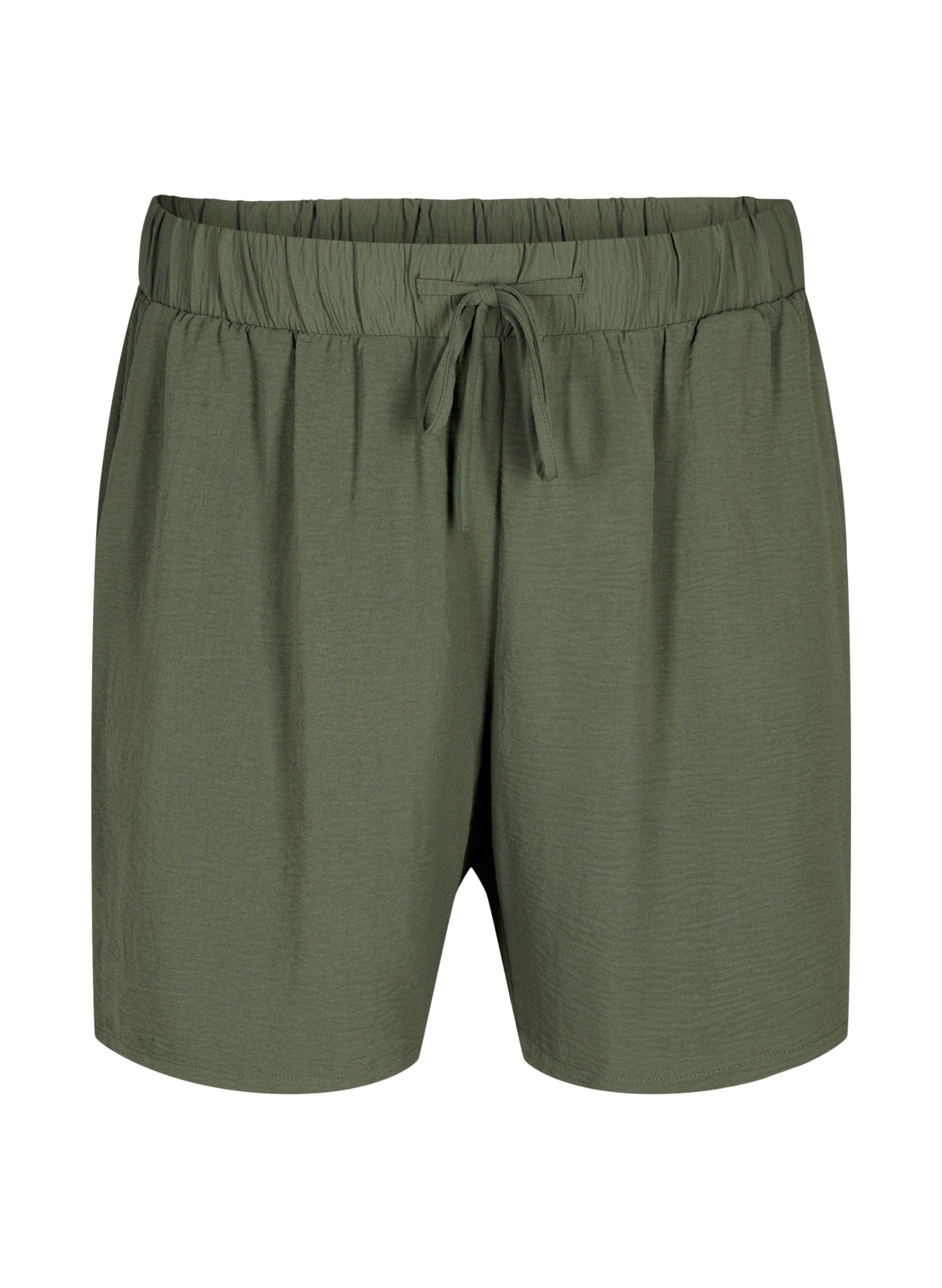 Zizzi Fikka Shorts in Khaki