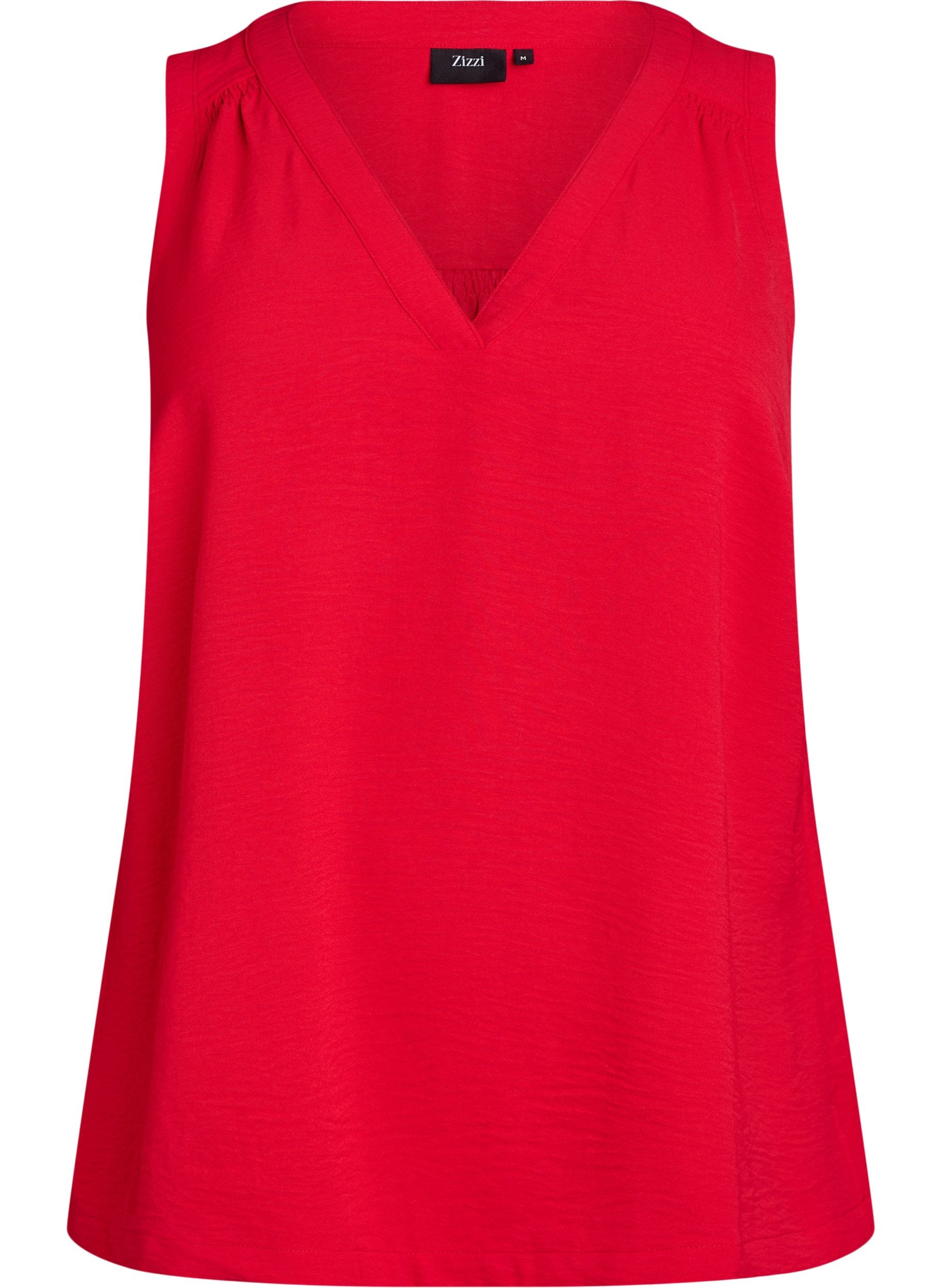 Zizzi Fikka Sleeveless Top in Red