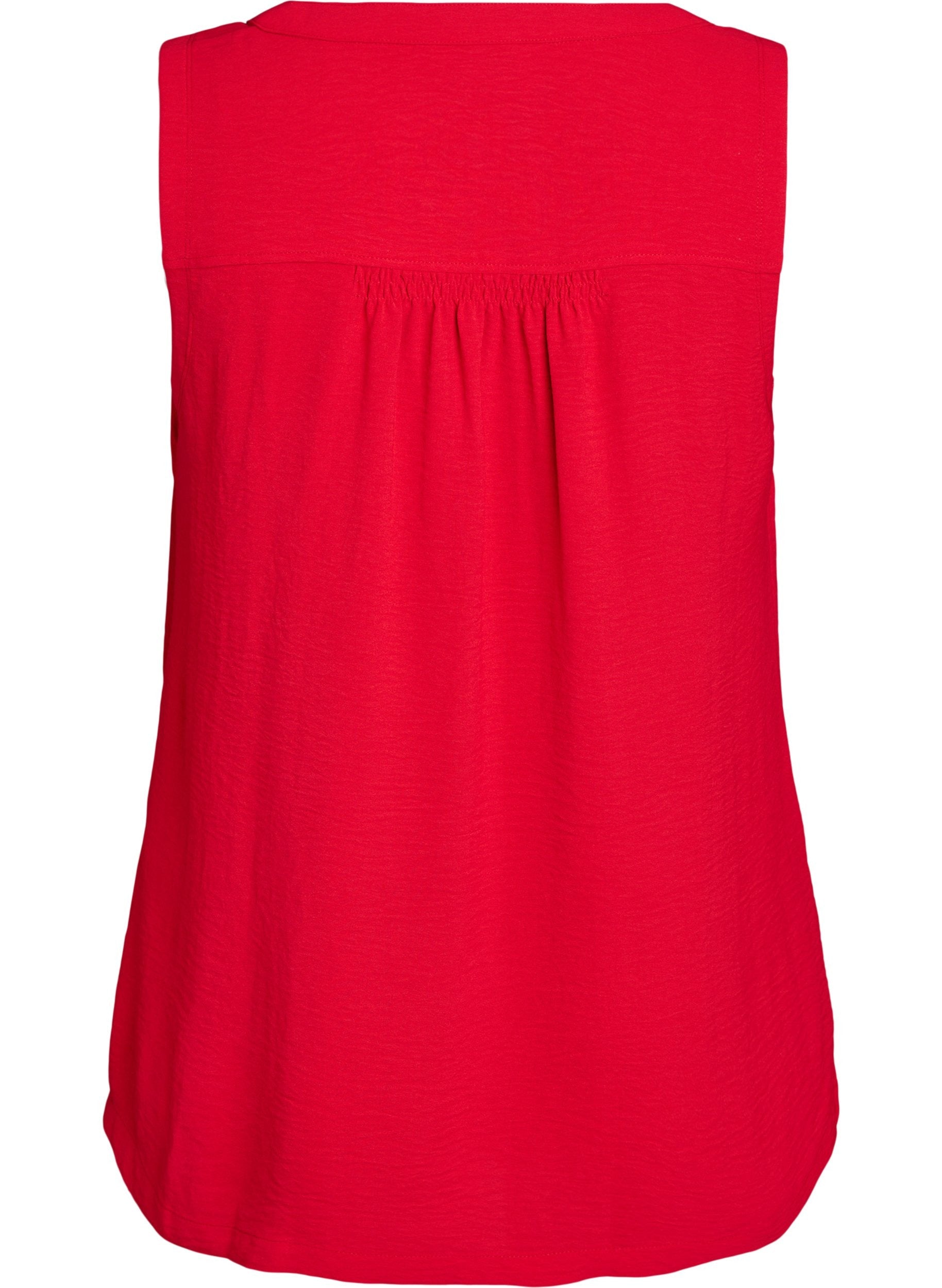 Zizzi Fikka Sleeveless Top in Red
