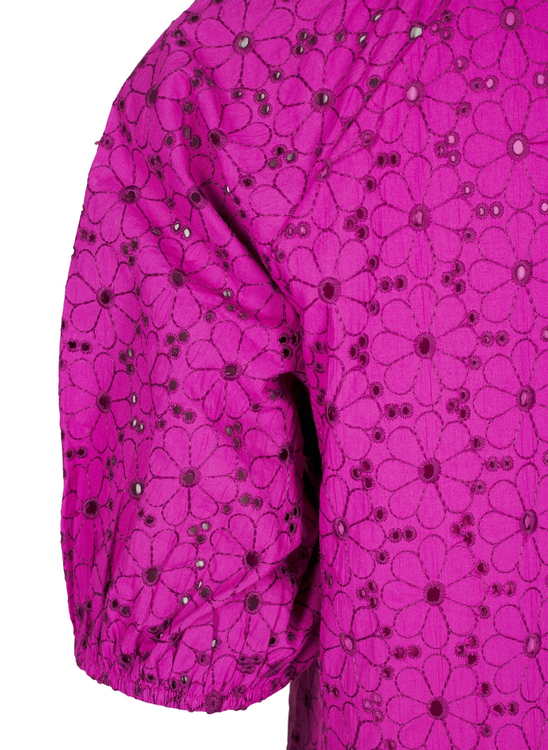 Zizzi Jenny Blouse in Magenta