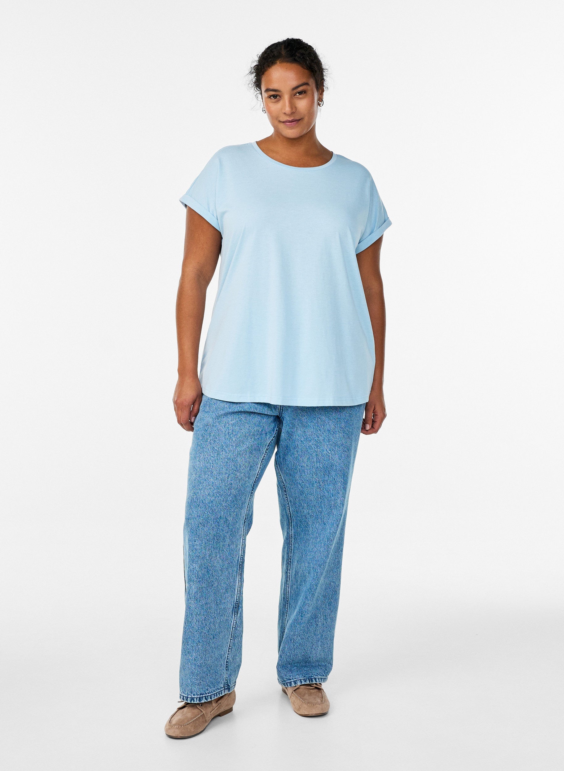 Zizzi Katja T-Shirt in Summer Song
