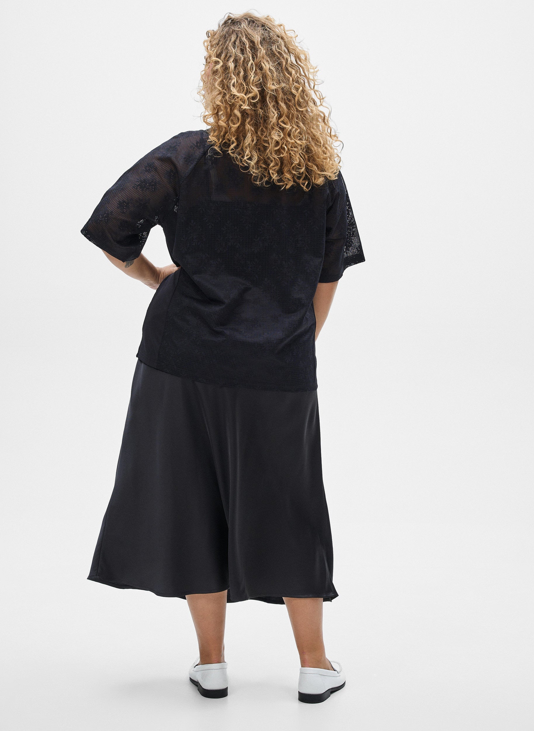 Zizzi Minela Skirt in Black 