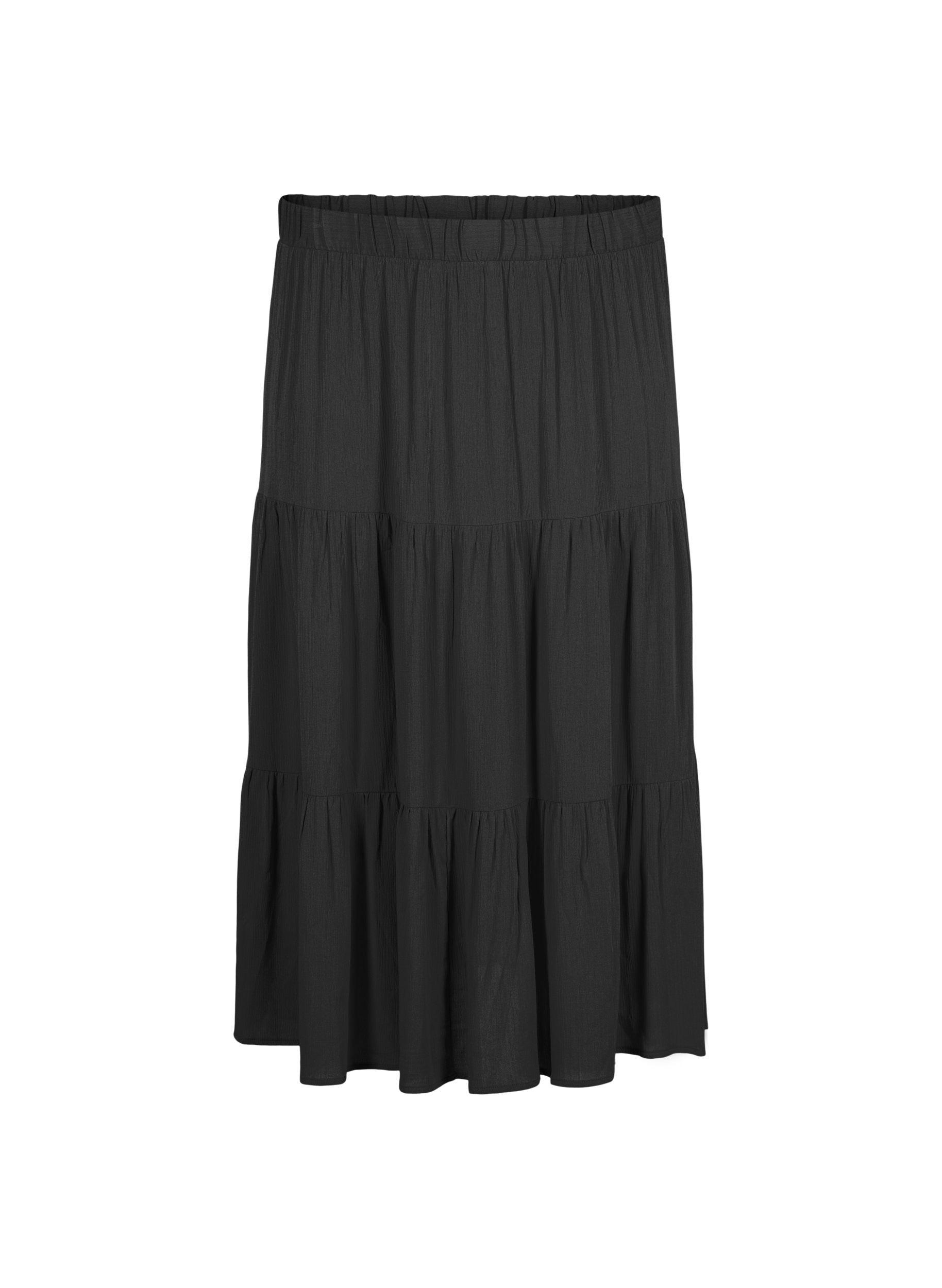 Zizzi Rose Skirt in Black