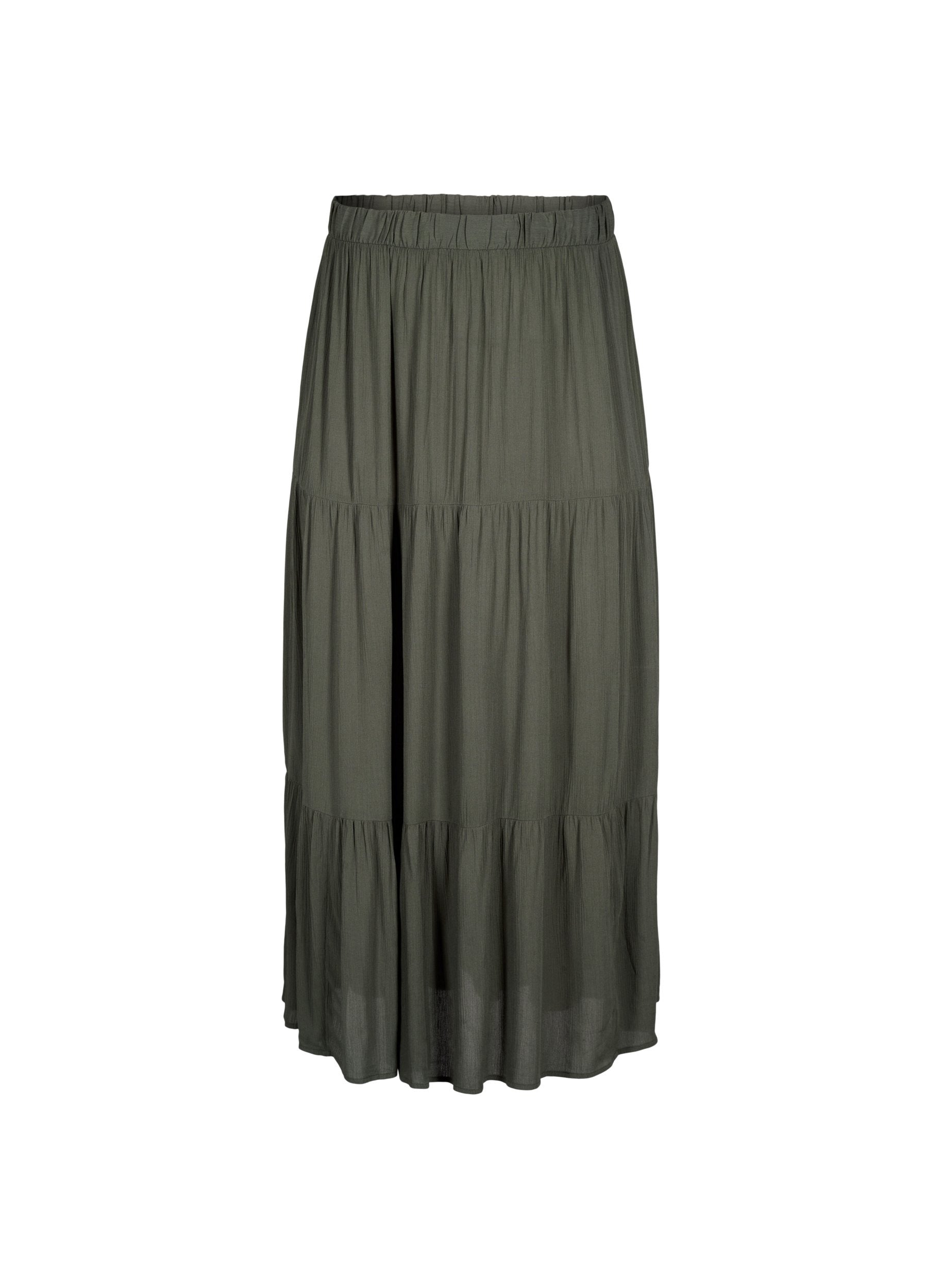 Zizzi Rose Skirt in Khaki
