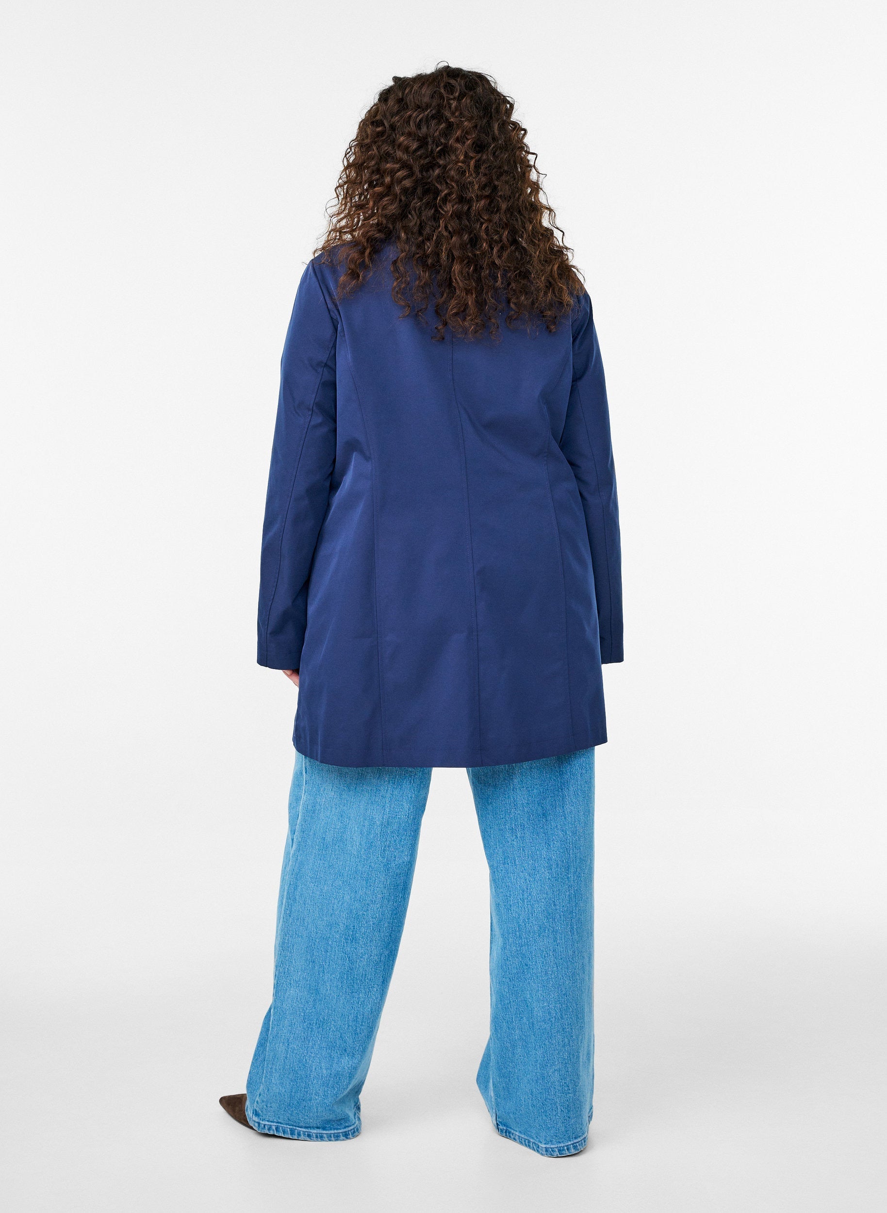 Zizzi Shelby Coat in Navy