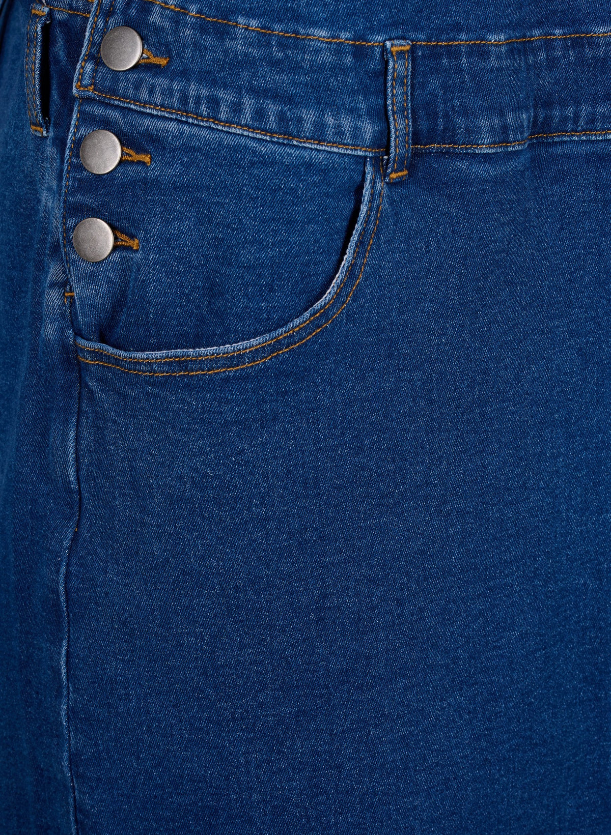 Zizzi Silja Dress in Dark Blue Denim
