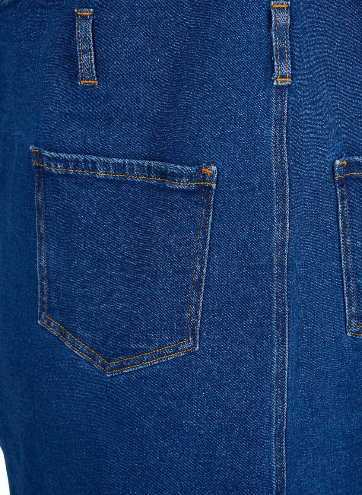 Zizzi Silja Dress in Dark Blue Denim