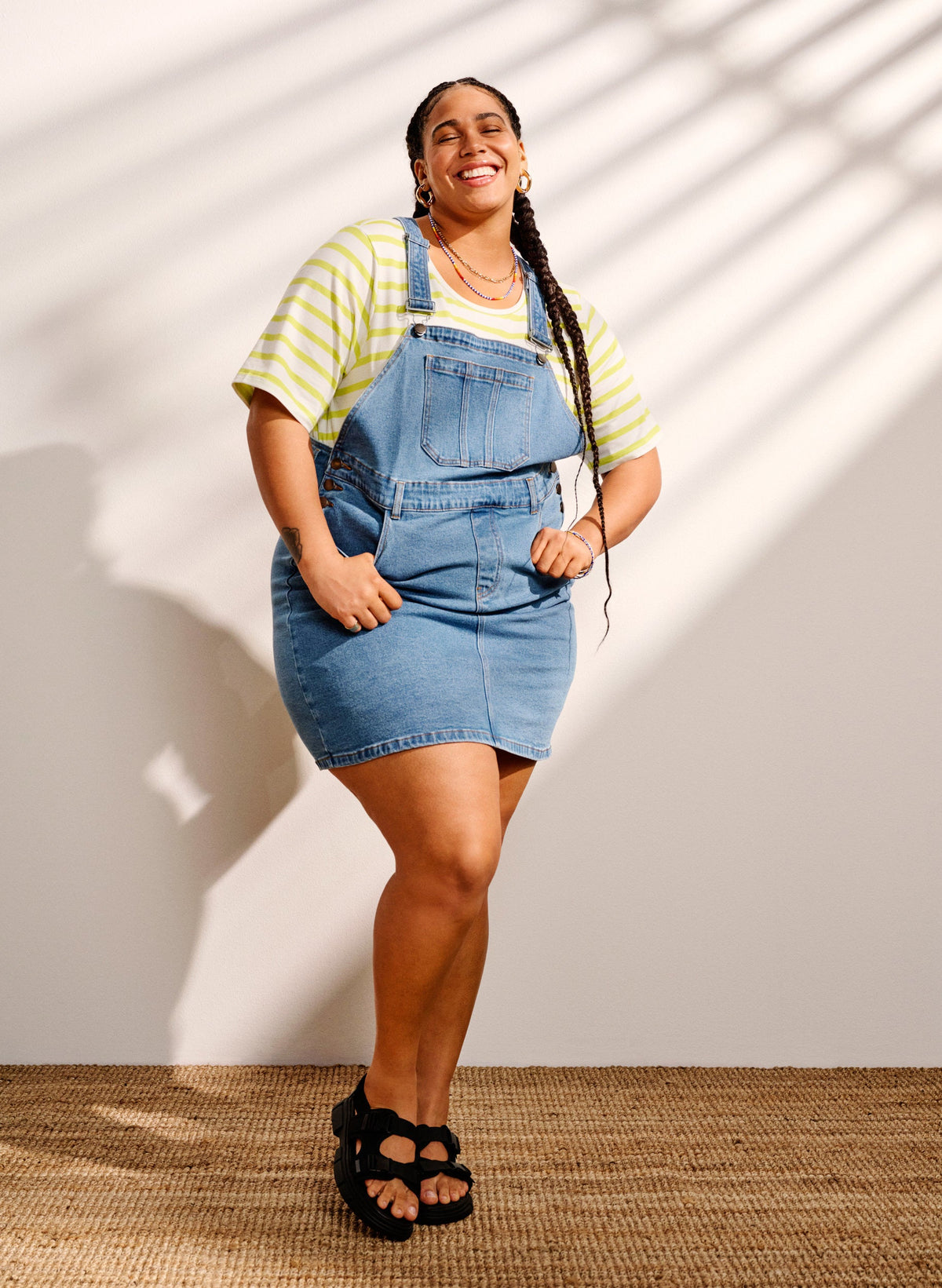 Zizzi Silja Dress in Light Blue Denim