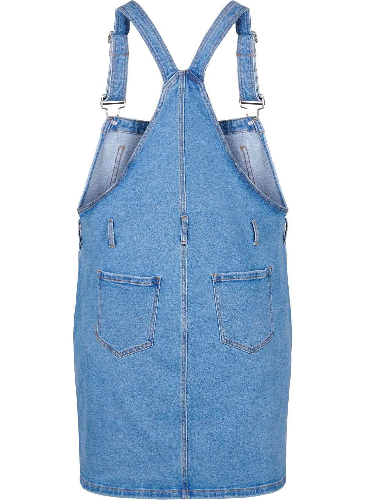 Zizzi Silja Dress in Light Blue Denim