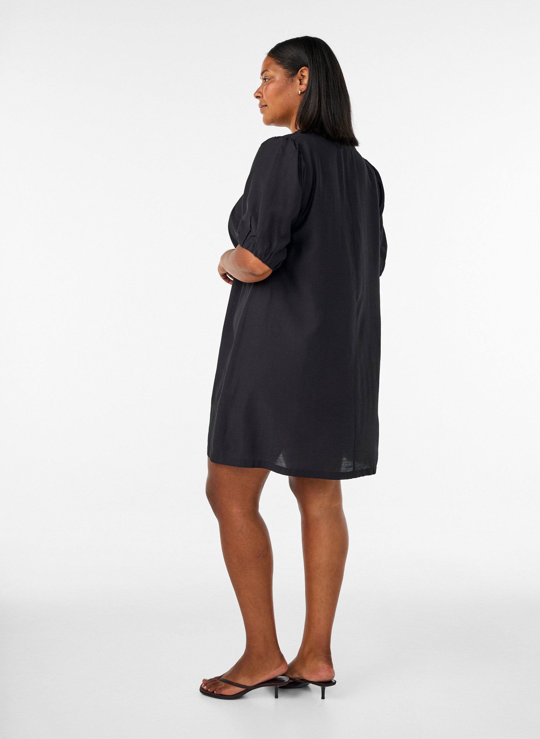 Zizzi Stina Dress in Black 