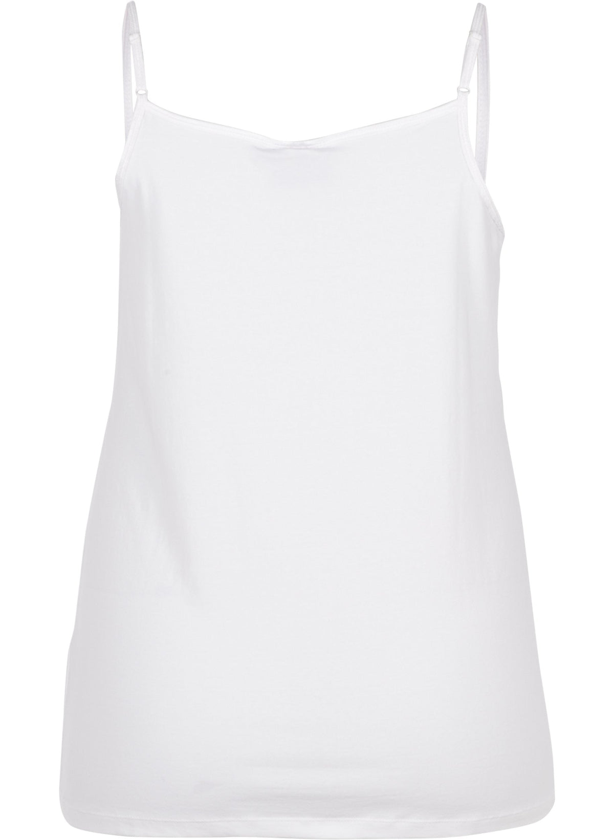 Zizzi Strap Top in White