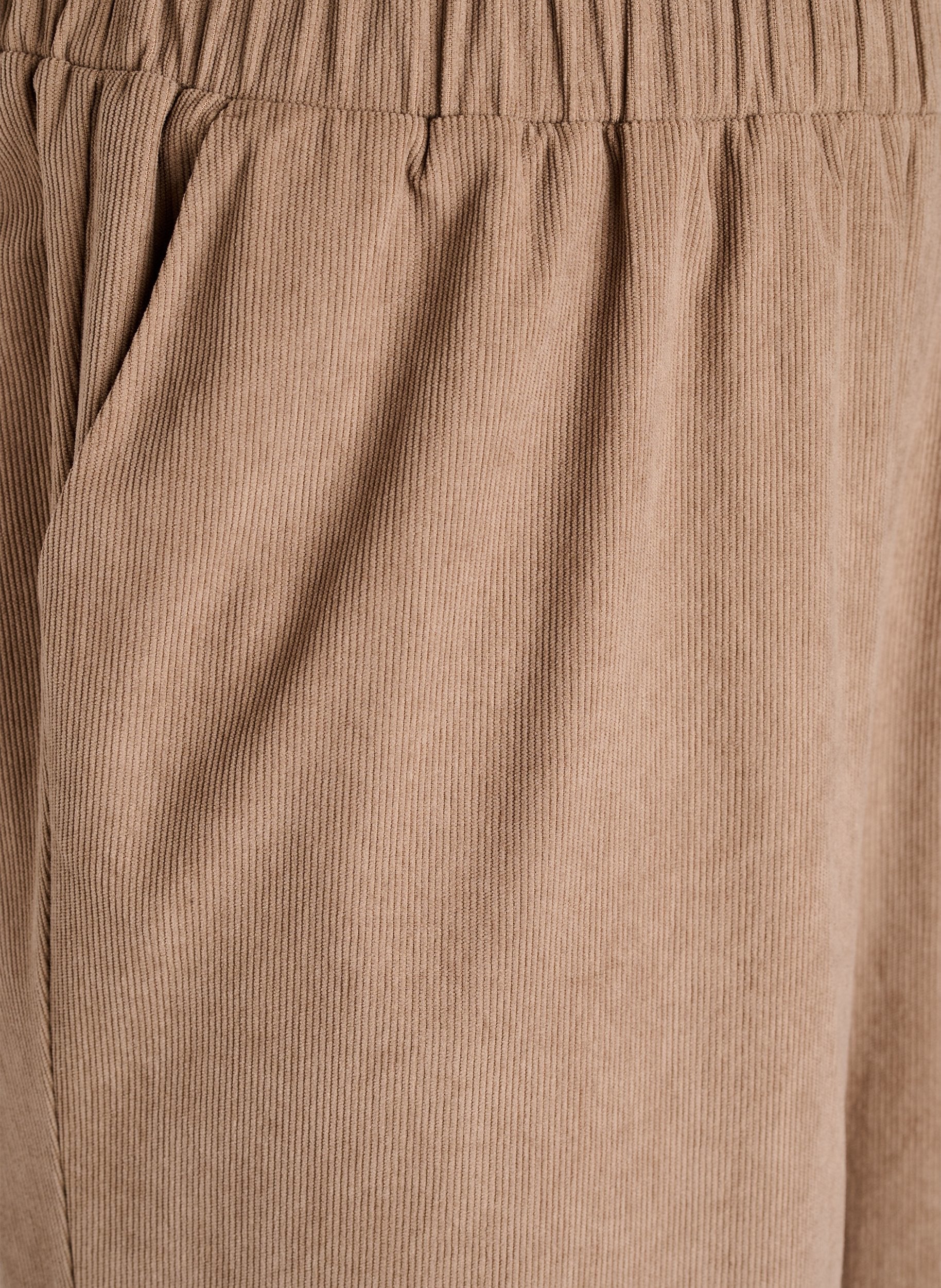 Zizzi Surine Trousers in Taupe