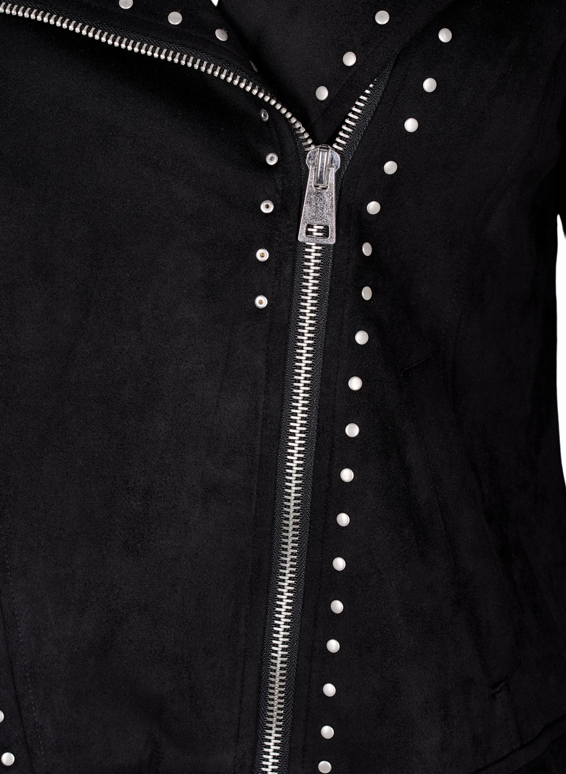 Zizzi Sussie Biker Jacket in Black