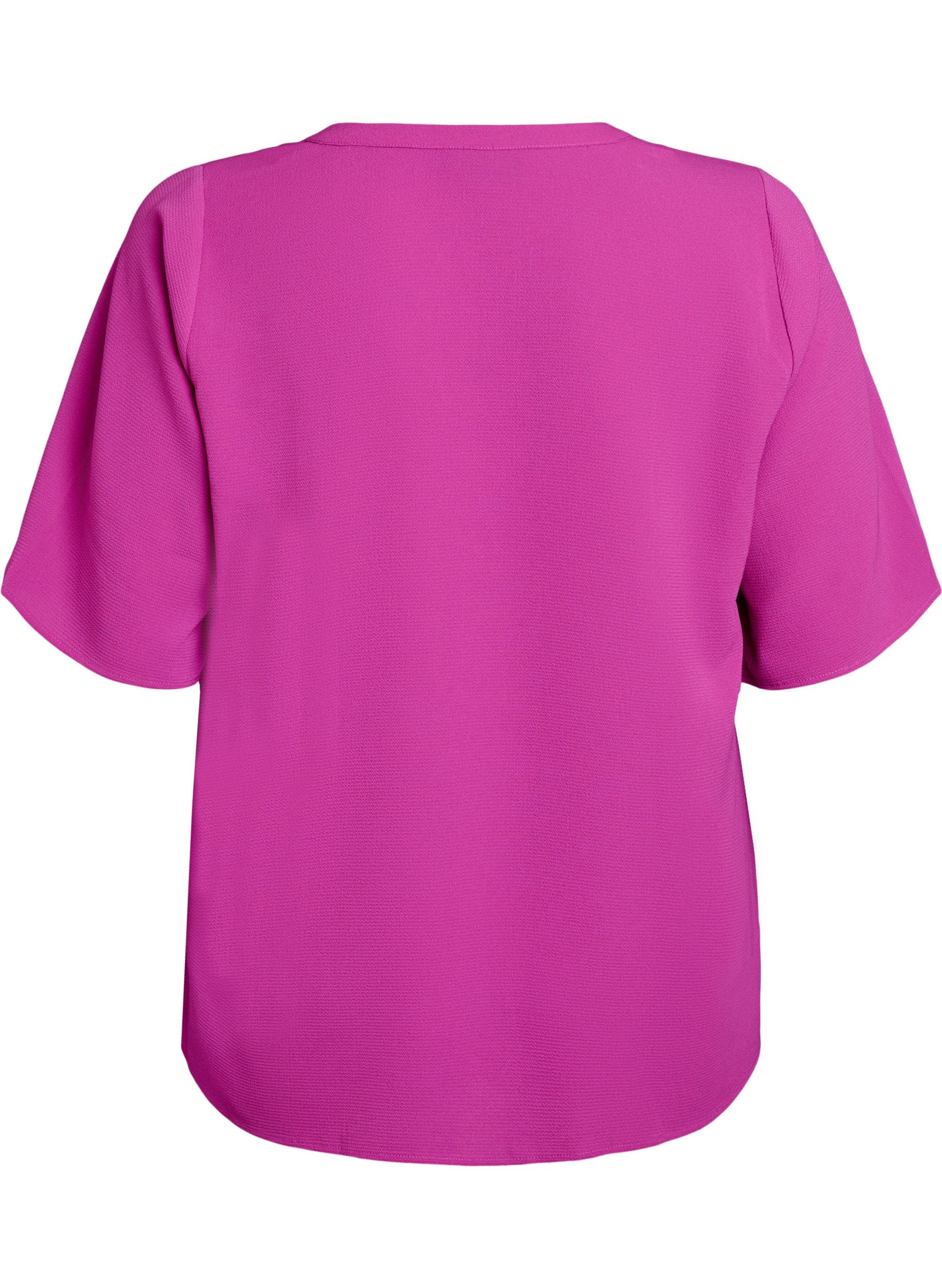 Zizzi V-Neck Anni Blouse in Violet