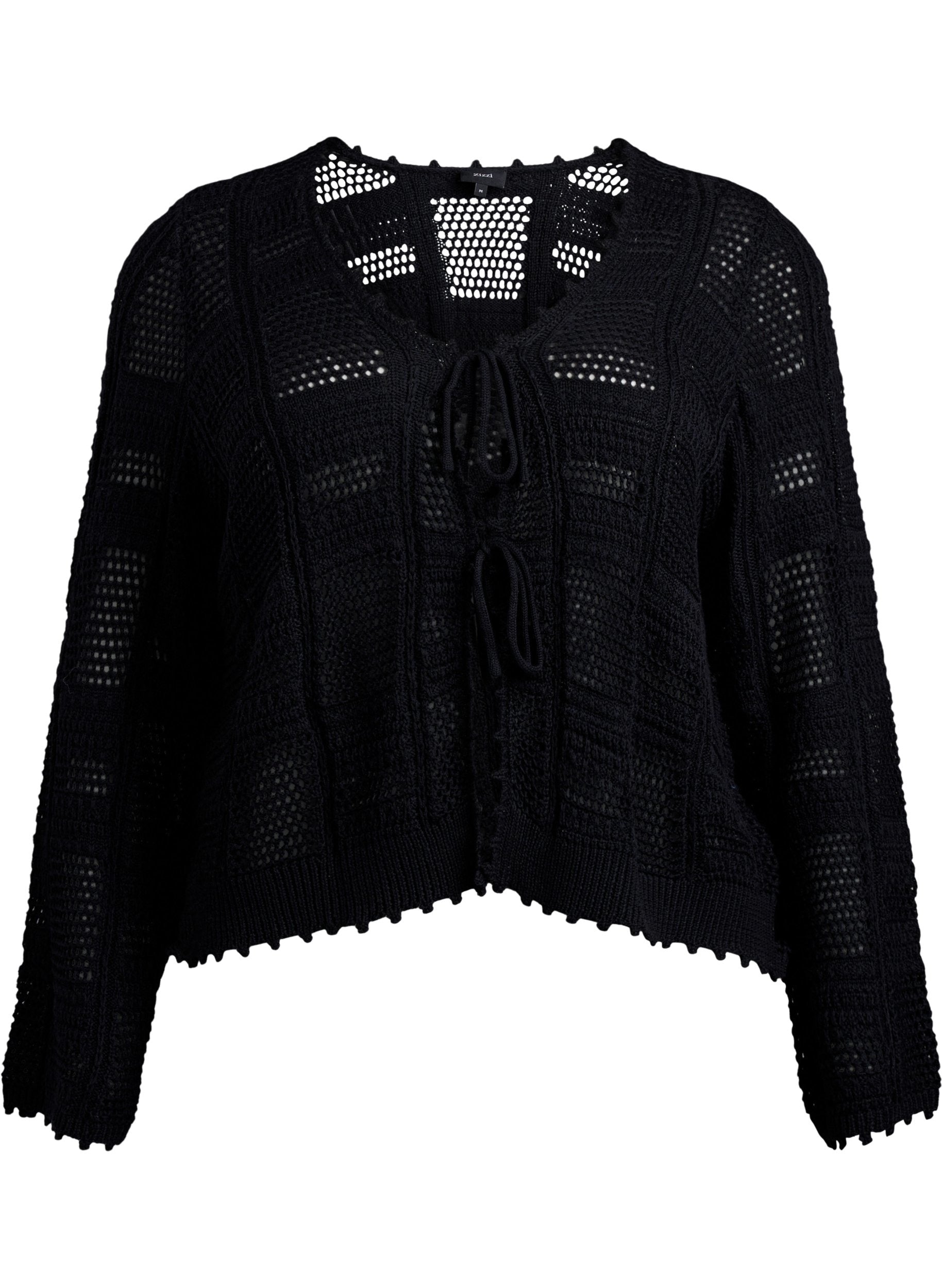 Zizzi Viola Cardi in Black