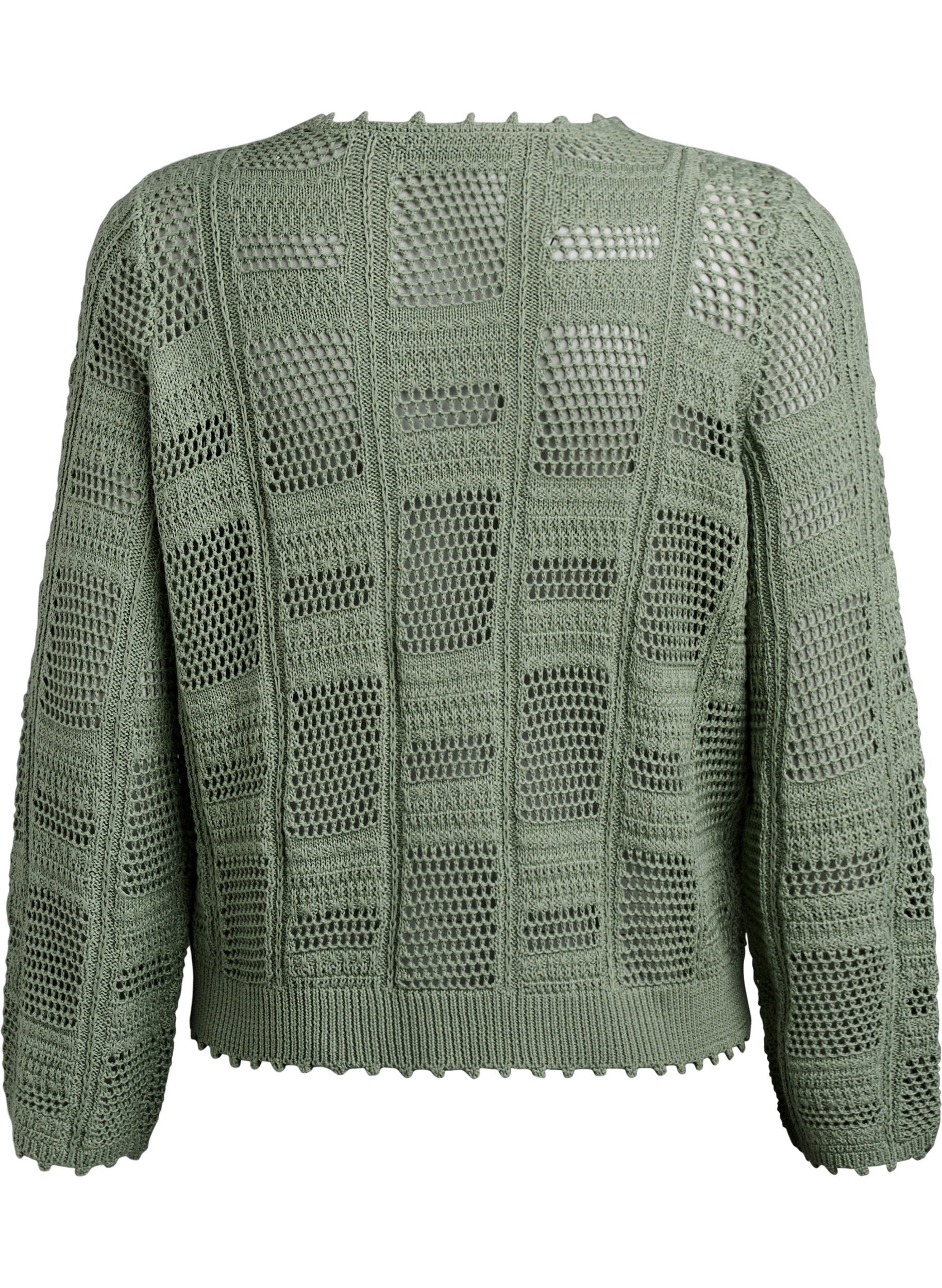 Zizzi Viola Cardi in Green