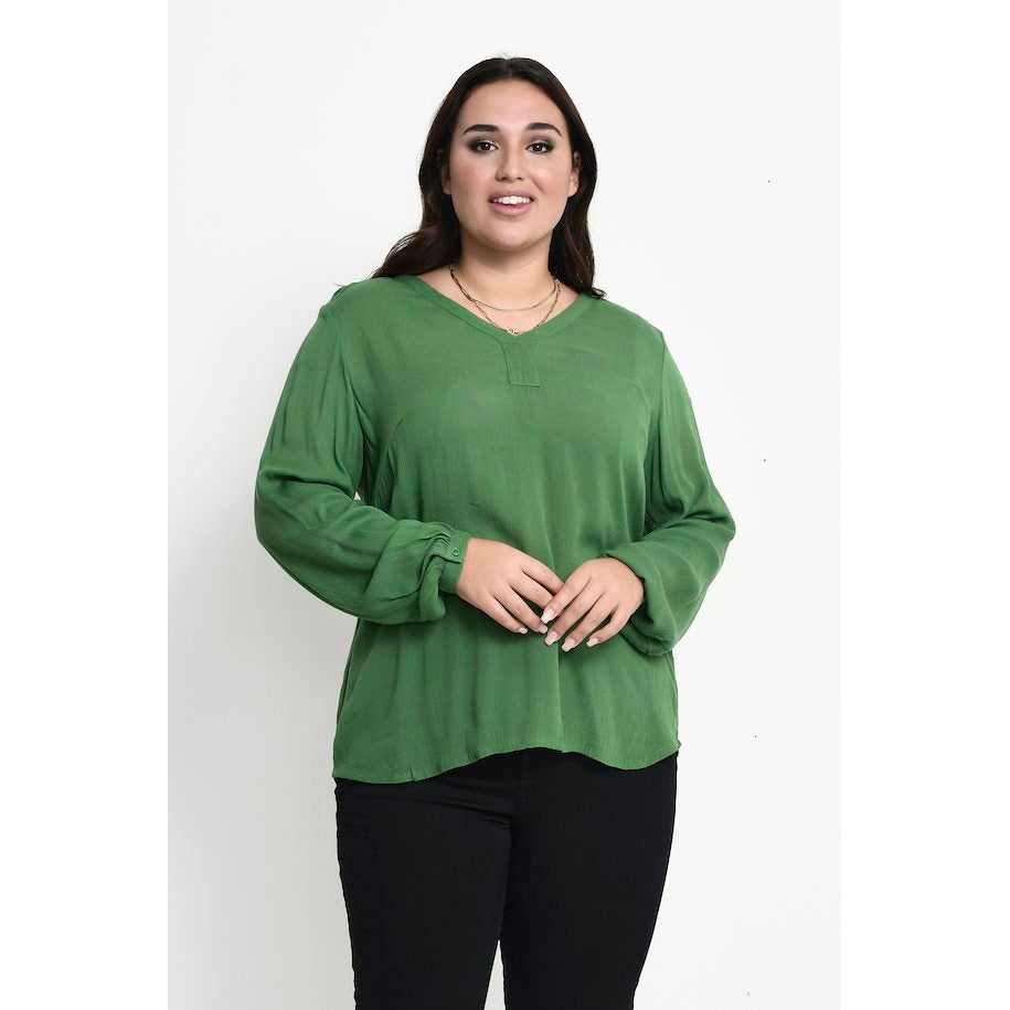 Kaffe Cami Blouse in Green - Wardrobe Plus