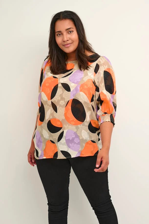 Kaffe Curve Akky Blouse - Wardrobe Plus