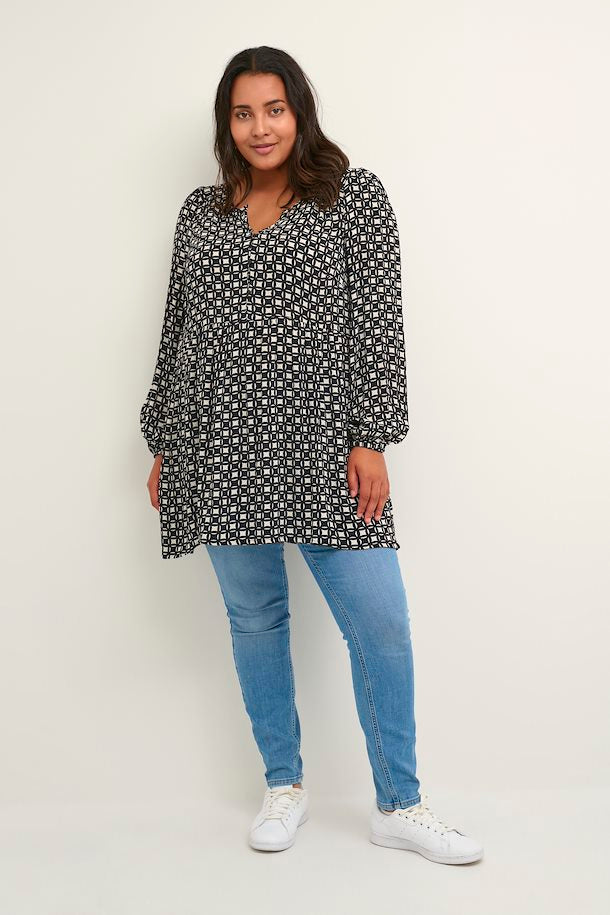 Kaffe Curve Printed Ami Tunic - Wardrobe Plus