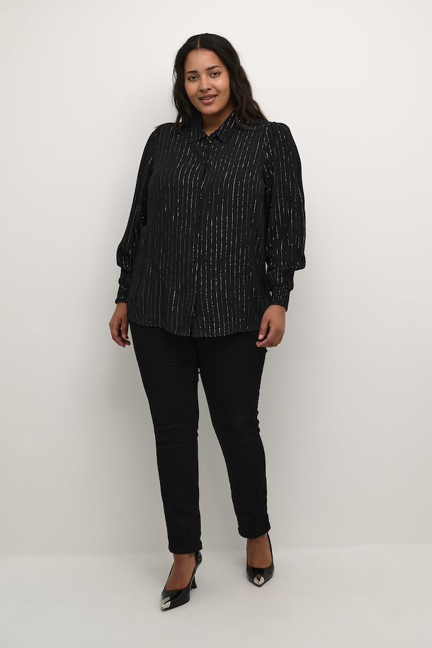 Kaffe Curve Lurex Stripe Shirt