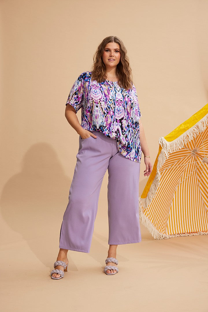 Zhenzi Kimber Printed Blouse