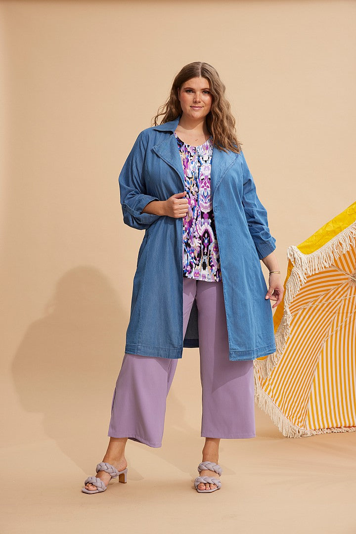 Zhenzi Kimber Printed Blouse