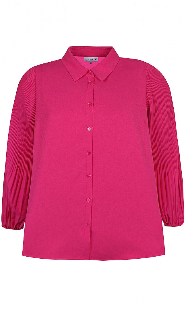 Zhenzi Nalani Shirt in Pink - Wardrobe Plus