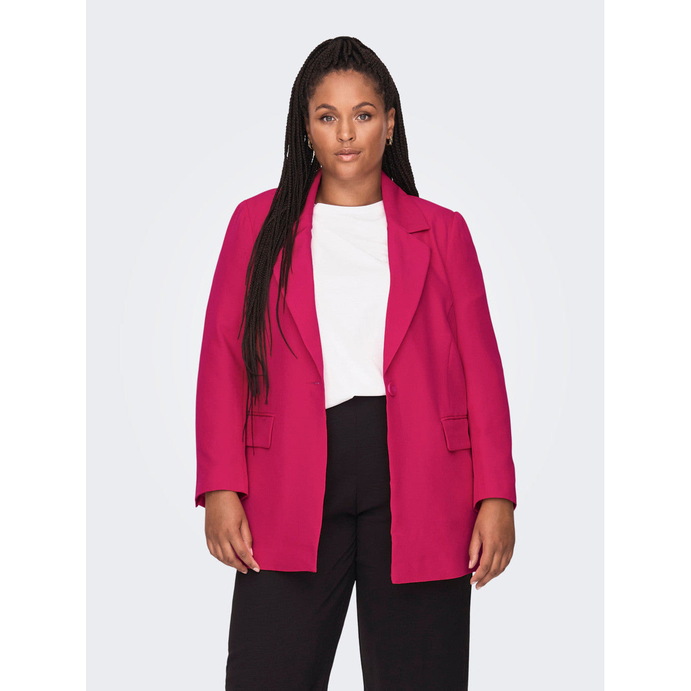 Only Carmakoma Blazer in Pink - Wardrobe Plus