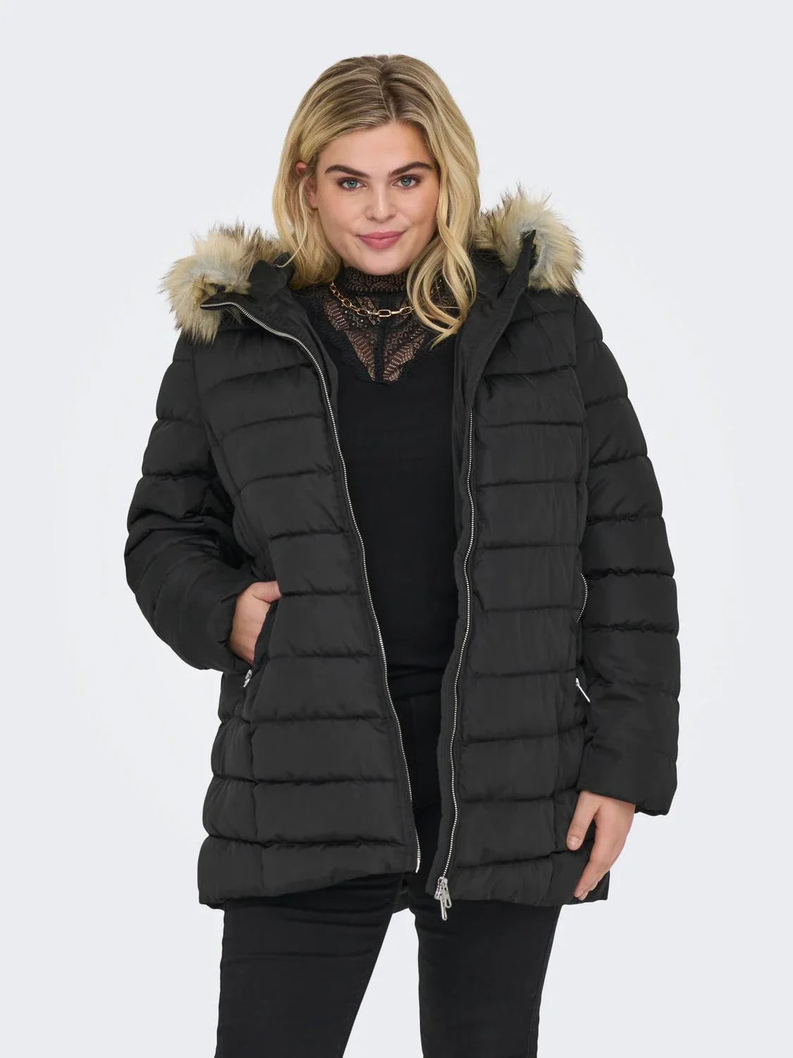 Only Carmakoma Wellan Coat in Black