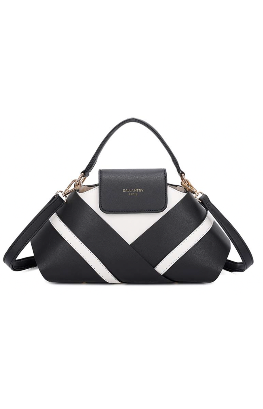 Ava Black & White Handbag