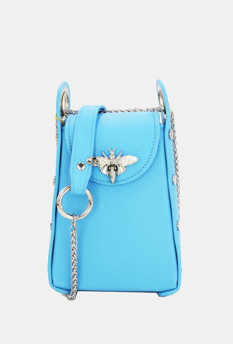 Mini Bee Bag in Blue - Wardrobe Plus