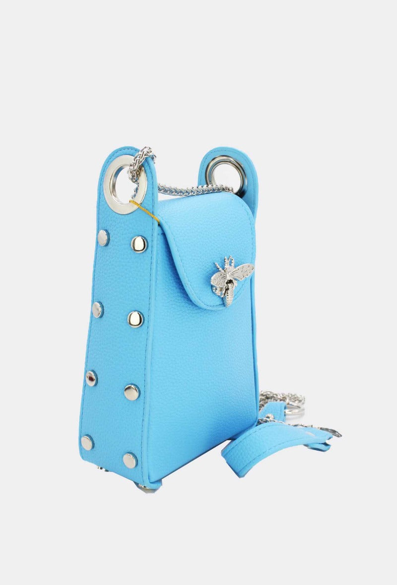 Mini Bee Bag in Blue - Wardrobe Plus