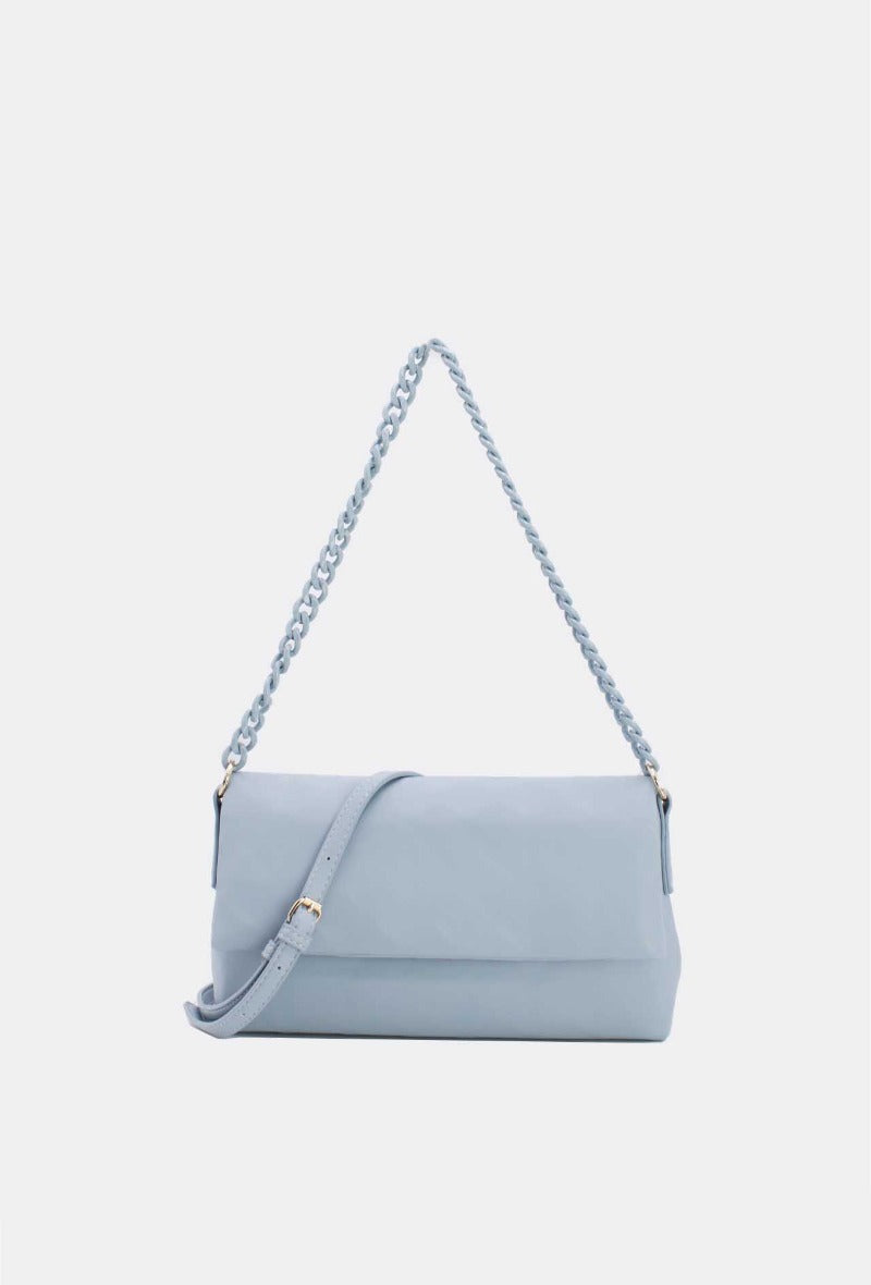 Chain Strap Bag in Blue - Wardrobe Plus