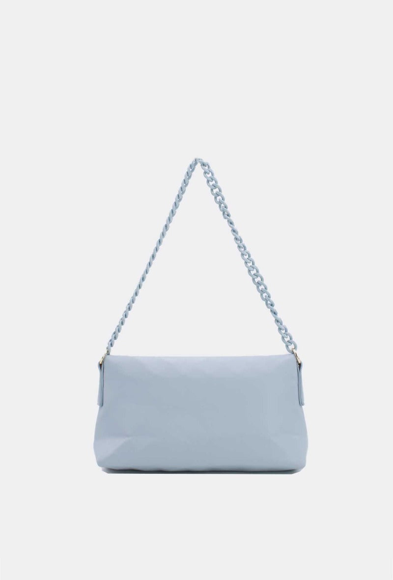 Chain Strap Bag in Blue - Wardrobe Plus