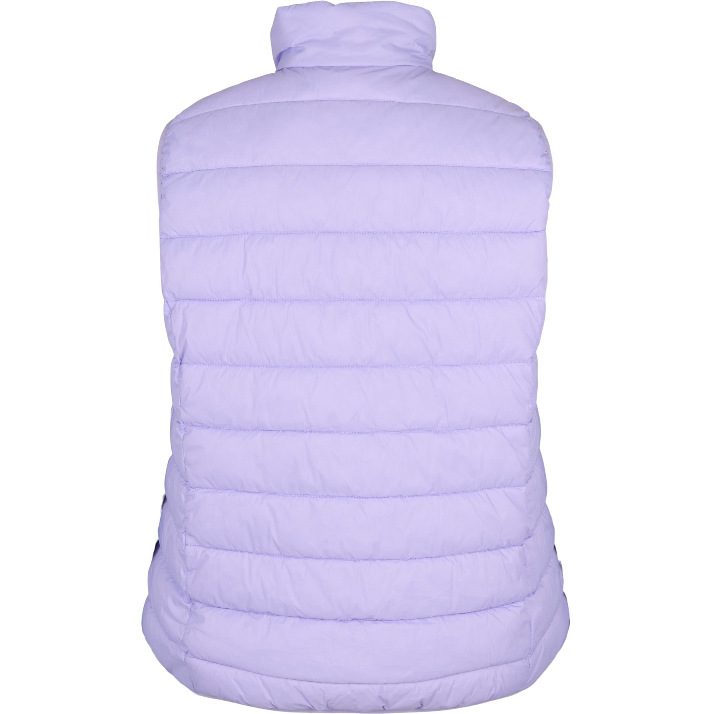 Zizzi Lightweight Quilted Gilet in Lilac - Wardrobe Plus