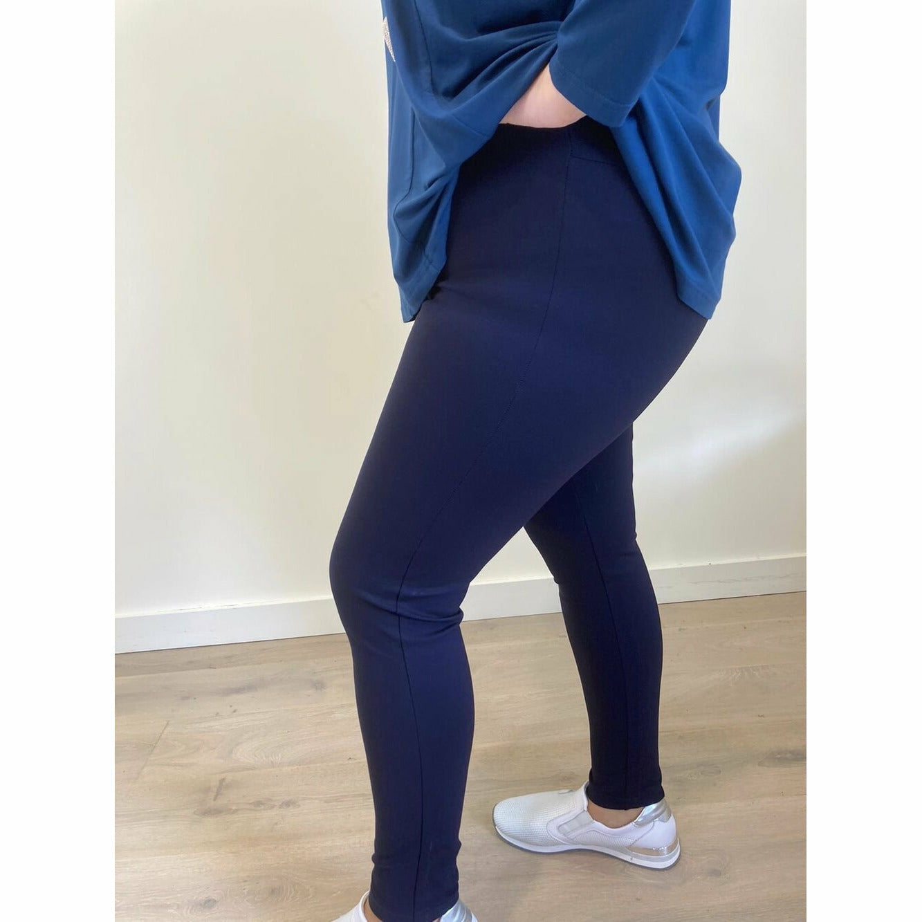 Pinns Treggings in Navy - Wardrobe Plus