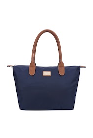 Navy Fabric Tote Bag