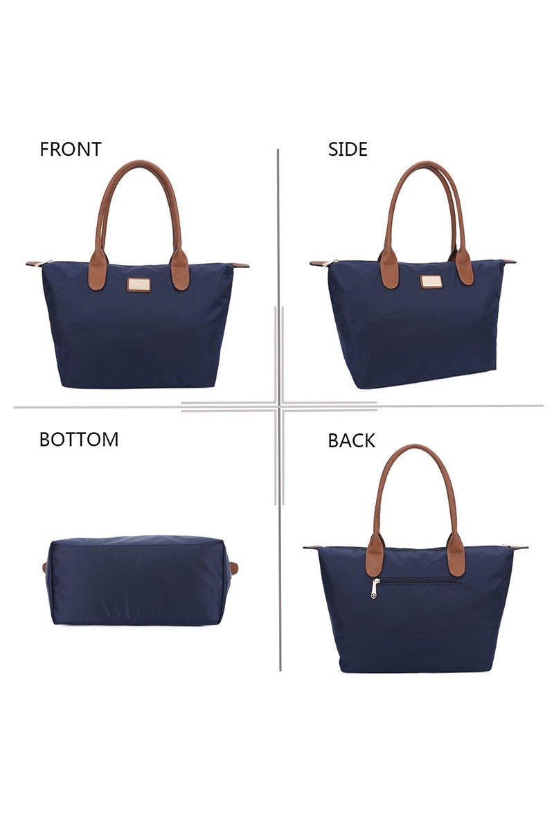 Navy Fabric Tote Bag