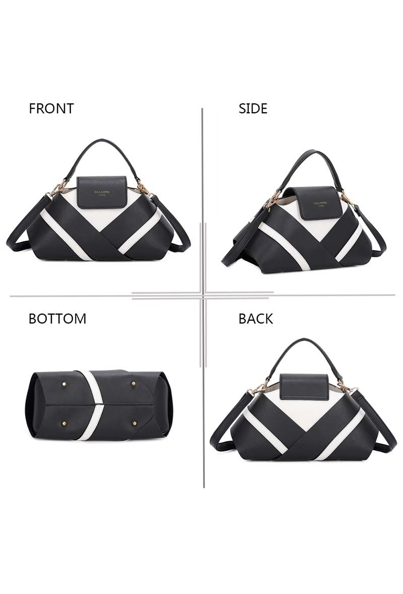 Ava Black & White Handbag